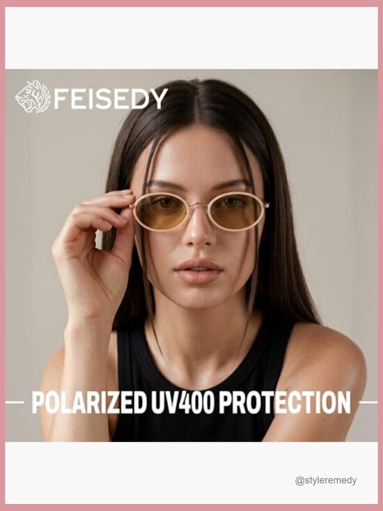 Vintage Oval TR90 Metal Sunglasses UV400 main image 5